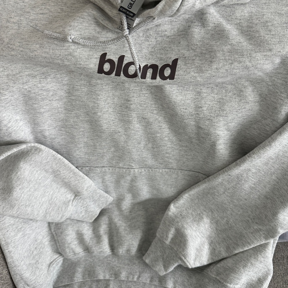 Gildan Gray Hoodie with Black Print
